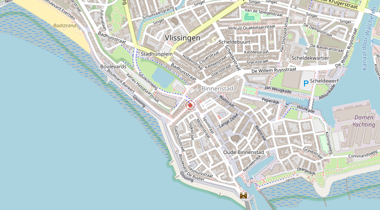 Kaart van de omgeving van de melding