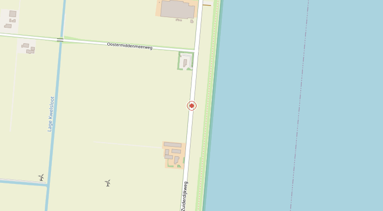 Kaart van de omgeving van de melding