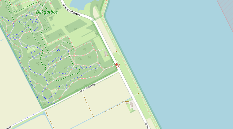 Kaart van de omgeving van de melding