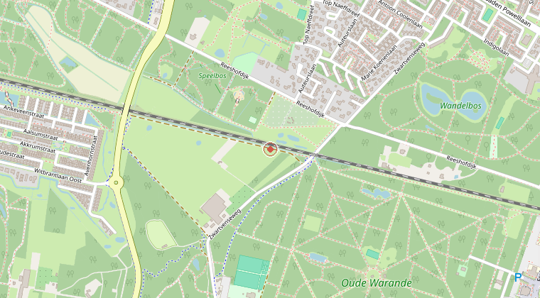 Kaart van de omgeving van de melding
