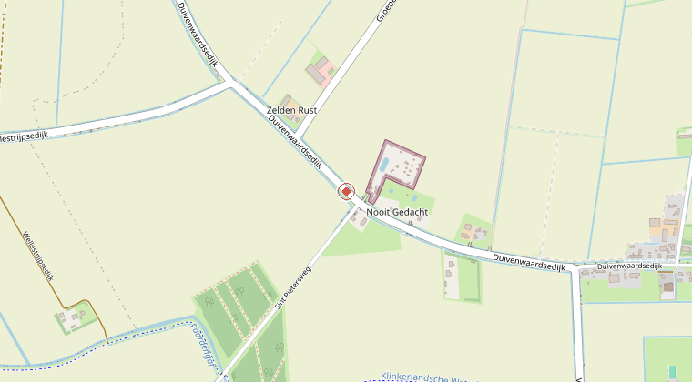 Kaart van de omgeving van de melding