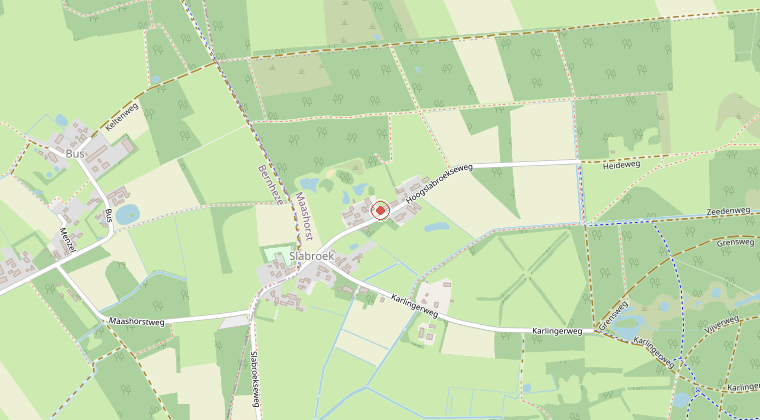 Kaart van de omgeving van de melding