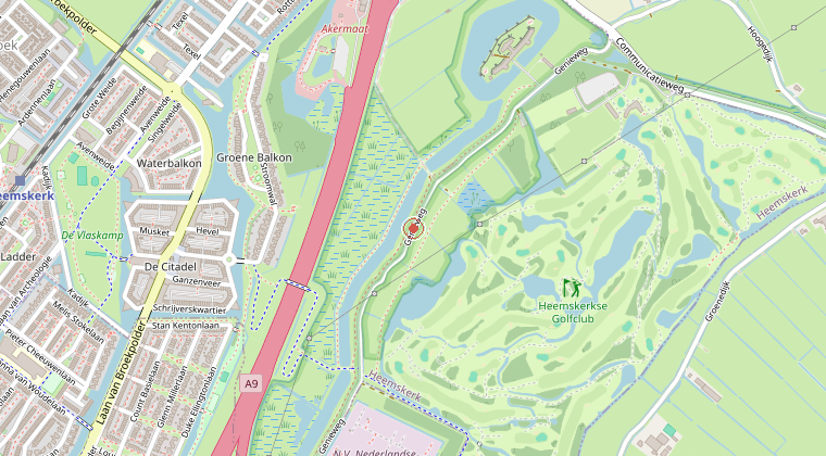 Kaart van de omgeving van de melding