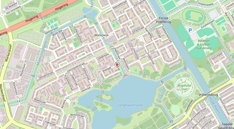 Kaart van de omgeving van de melding