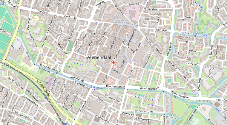 Kaart van de omgeving van de melding