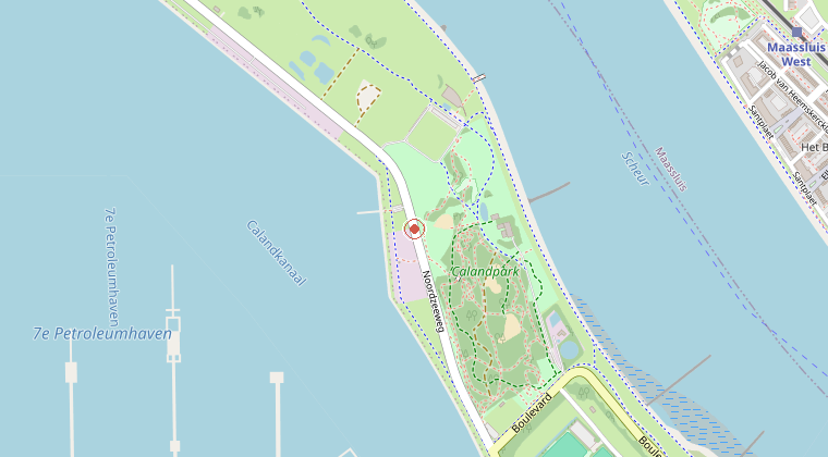 Kaart van de omgeving van de melding