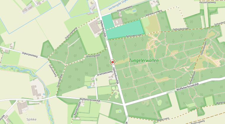 Kaart van de omgeving van de melding