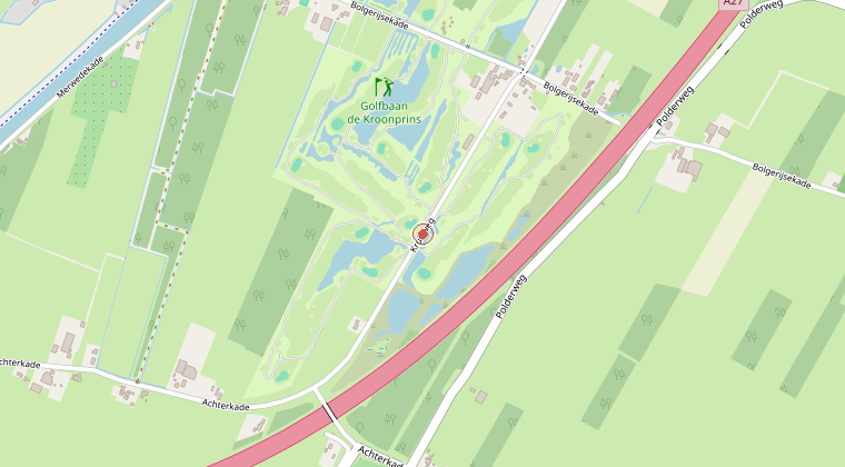 Kaart van de omgeving van de melding