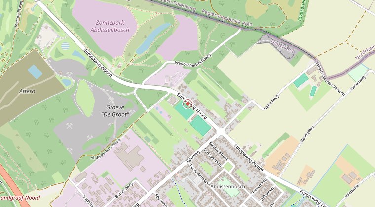 Kaart van de omgeving van de melding
