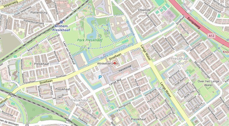 Kaart van de omgeving van de melding