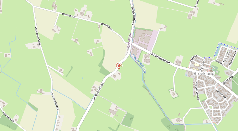 Kaart van de omgeving van de melding