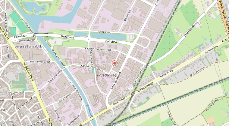 Kaart van de omgeving van de melding