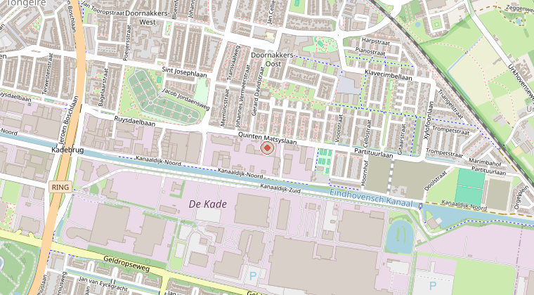 Kaart van de omgeving van de melding