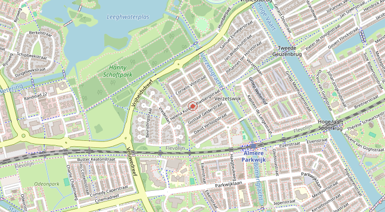 Kaart van de omgeving van de melding