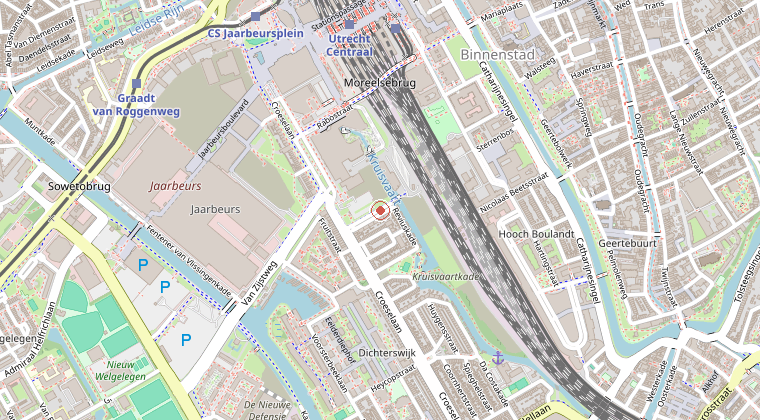 Kaart van de omgeving van de melding