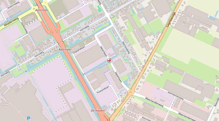 Kaart van de omgeving van de melding