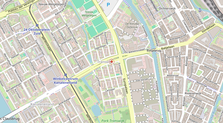 Kaart van de omgeving van de melding