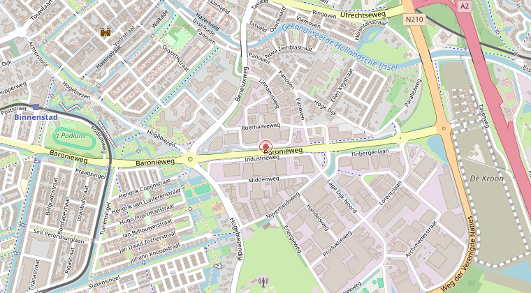 Kaart van de omgeving van de melding
