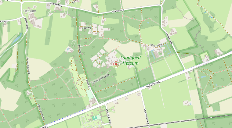 Kaart van de omgeving van de melding