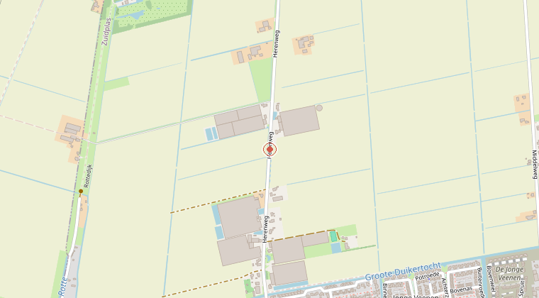 Kaart van de omgeving van de melding