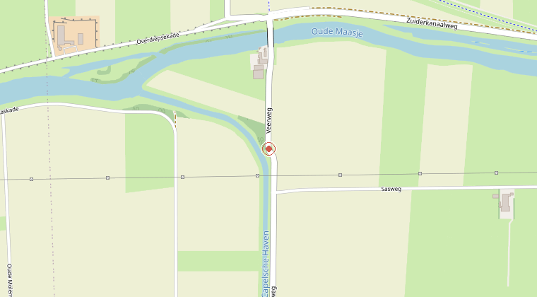 Kaart van de omgeving van de melding