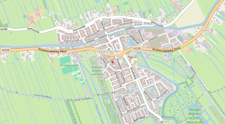 Kaart van de omgeving van de melding