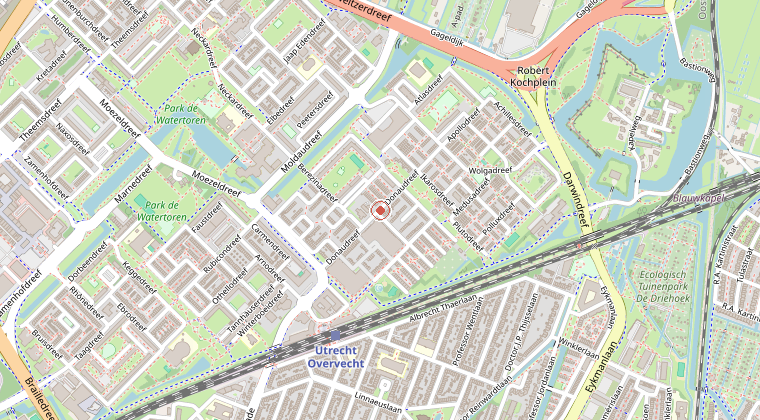 Kaart van de omgeving van de melding