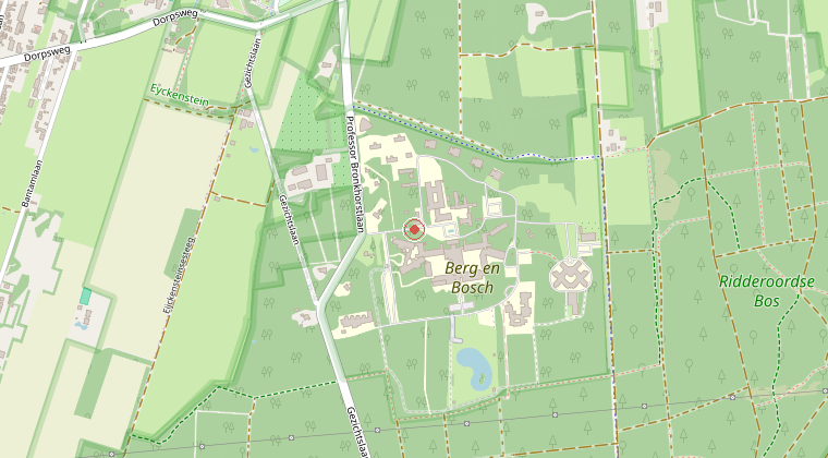 Kaart van de omgeving van de melding
