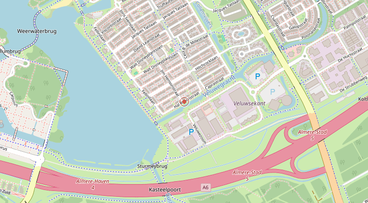 Kaart van de omgeving van de melding