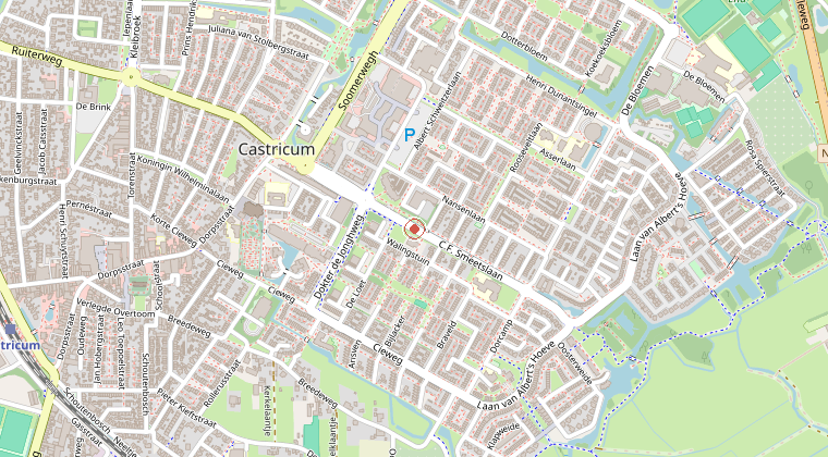 Kaart van de omgeving van de melding