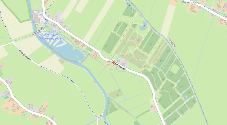 Kaart van de omgeving van de melding