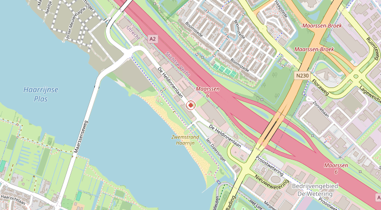 Kaart van de omgeving van de melding