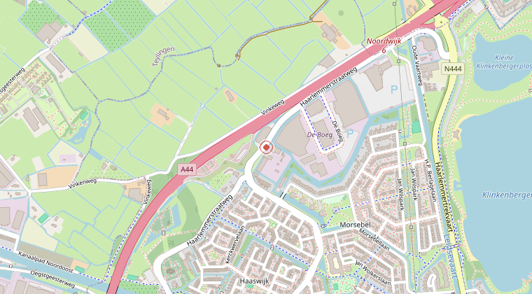 Kaart van de omgeving van de melding