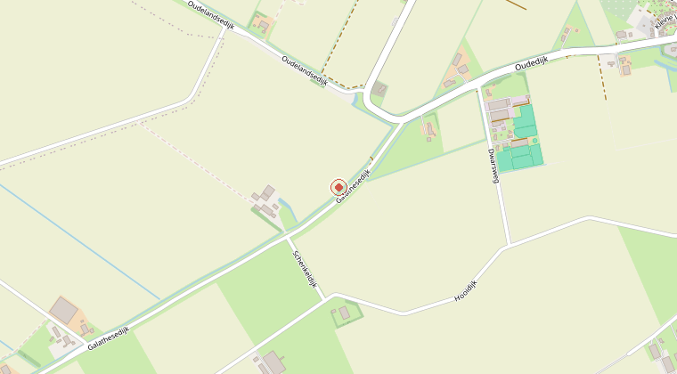 Kaart van de omgeving van de melding
