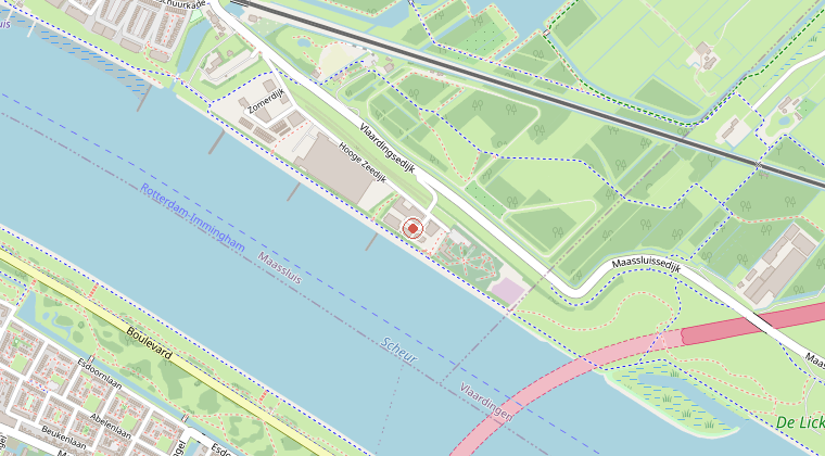 Kaart van de omgeving van de melding