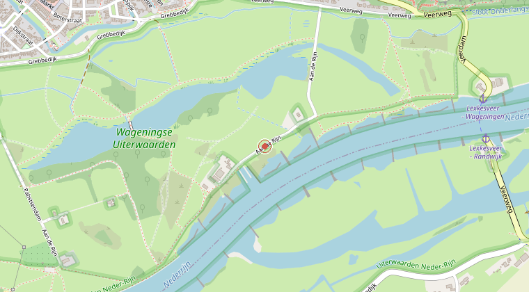 Kaart van de omgeving van de melding