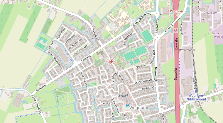 Kaart van de omgeving van de melding