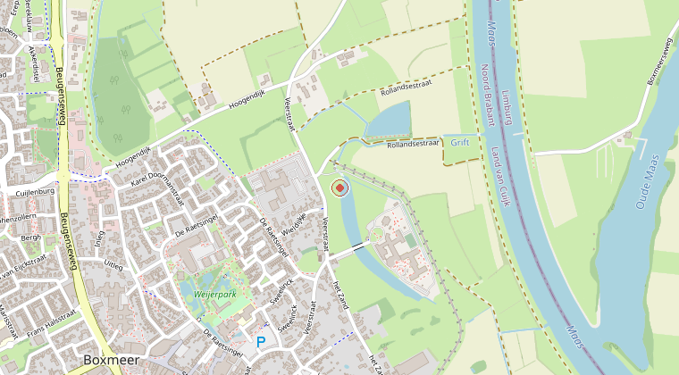 Kaart van de omgeving van de melding