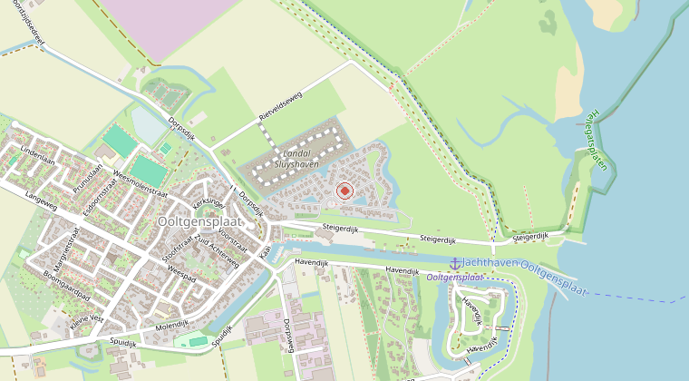 Kaart van de omgeving van de melding