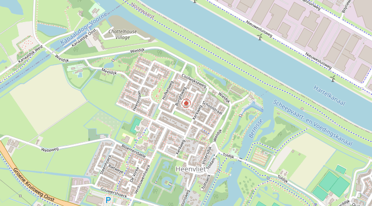 Kaart van de omgeving van de melding
