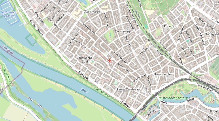 Kaart van de omgeving van de melding