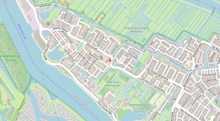 Kaart van de omgeving van de melding