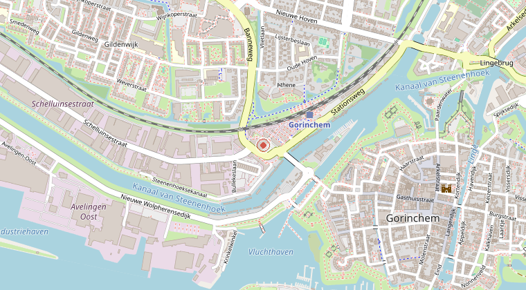 Kaart van de omgeving van de melding