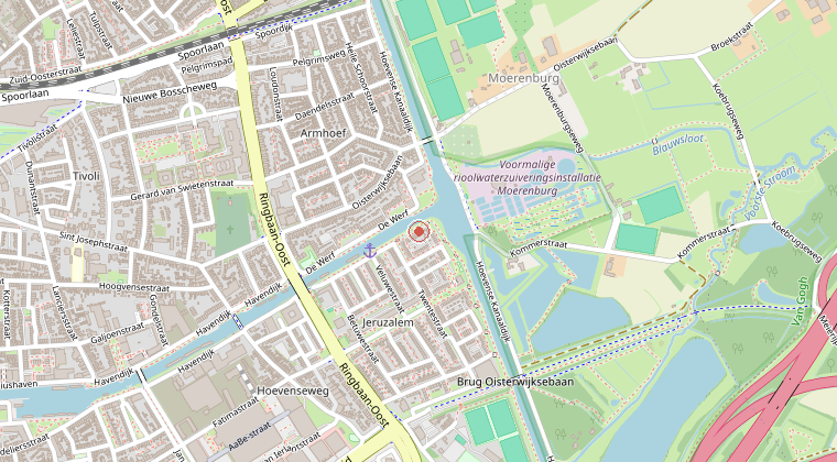 Kaart van de omgeving van de melding